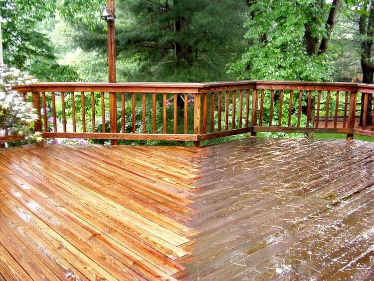 Cedar deck finished by Sourdough Construction, Juneau AK